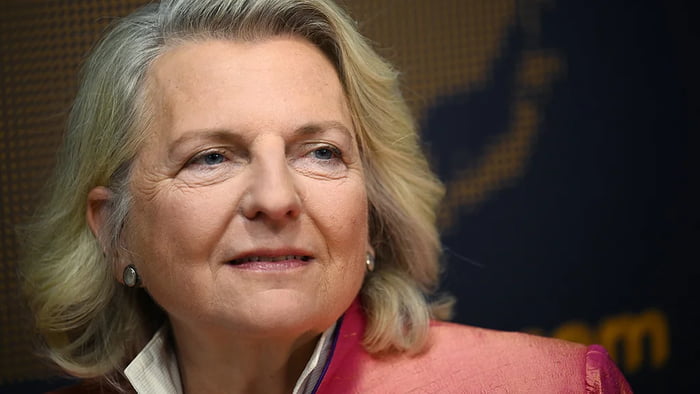 Former Austrian Foreign Minister Karin Kneissl said she fina Image
