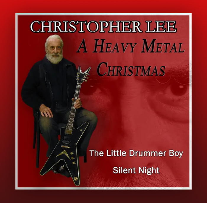 Annual reminder that there is heavy metal Christopher Lee X- Image