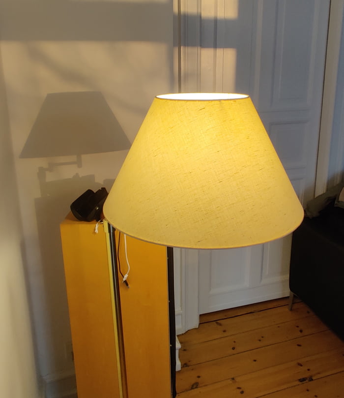 My lamp was turned on but it still cast a shadow.