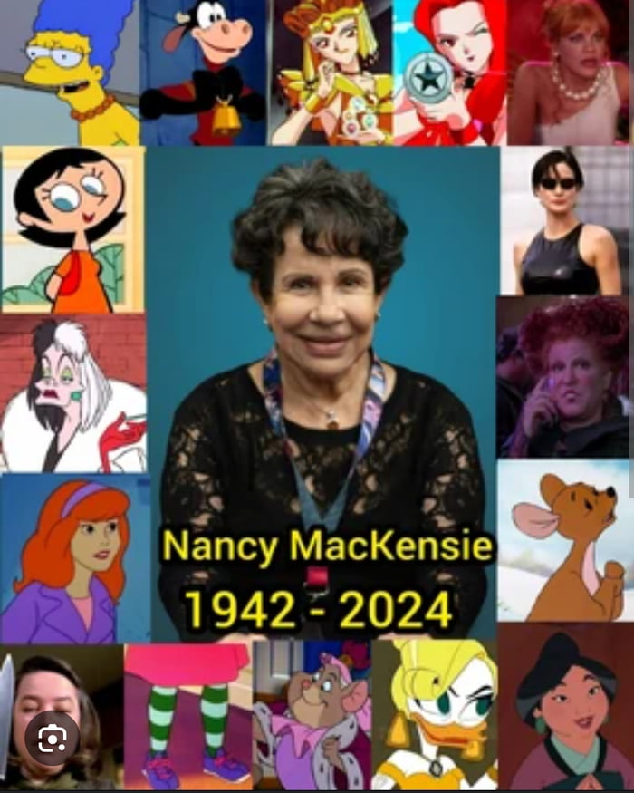 Nancy Mckenzie, legendary dubbing actress on latino died at 