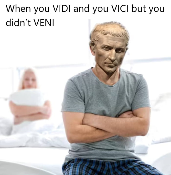 Must be the stress from all that Gaul-invading