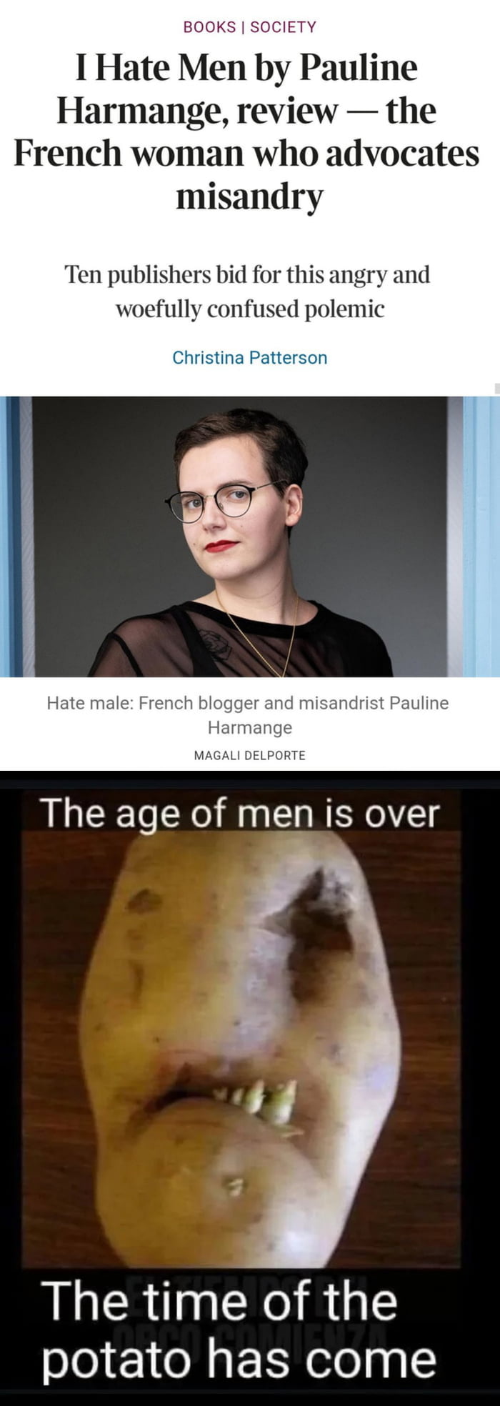 Hates men - tries to look like one. Amazing how ten publishe