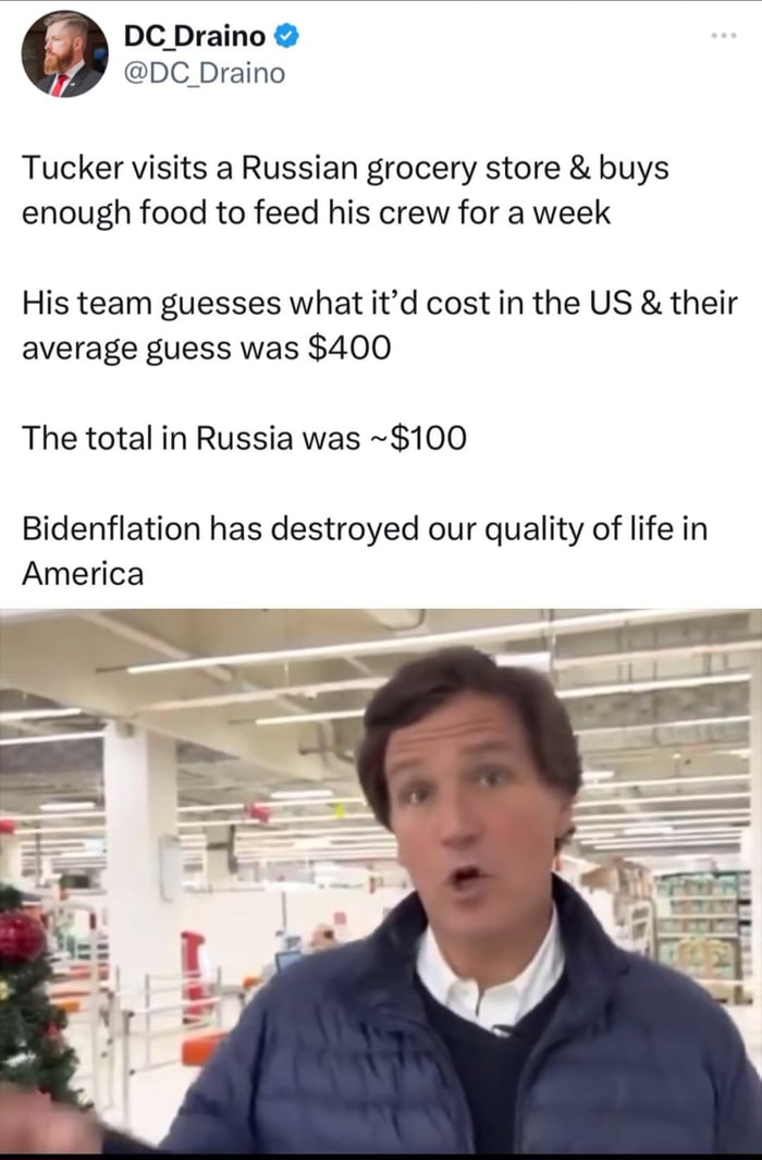 American finds out that groceries are cheaper in a country w