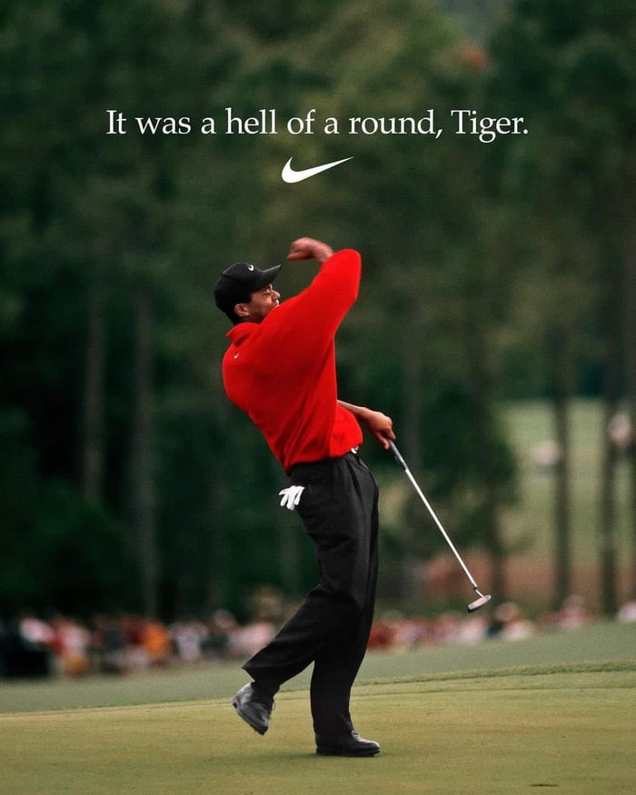 Just do it? Tiger Woodn't