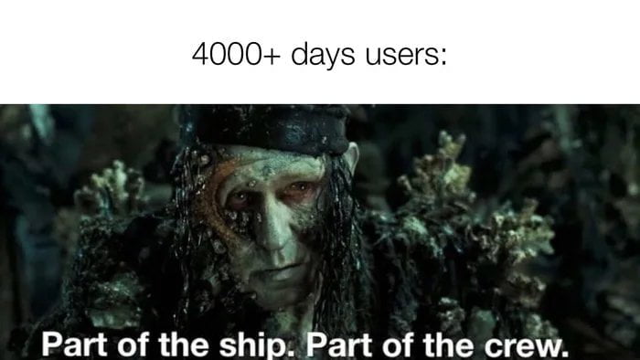 Worthy of a first post. 4000 days.