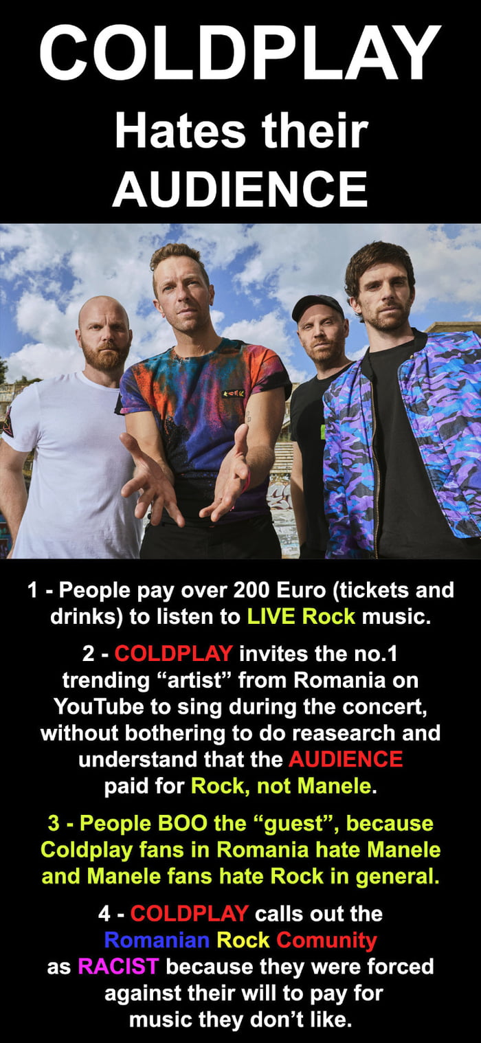 COLDPLAY hates Rockers