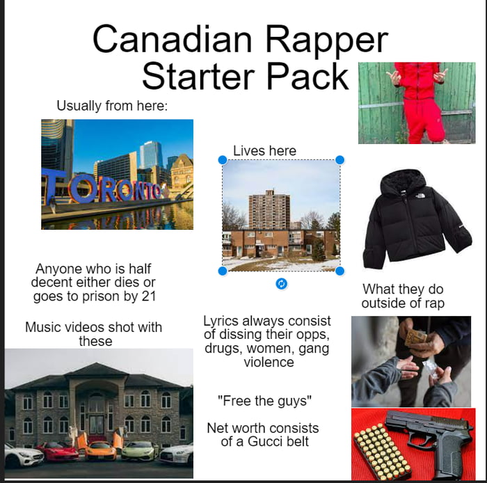 Canadian Rapper Starterpack