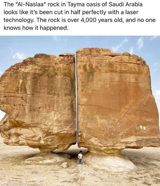 A strange rock
