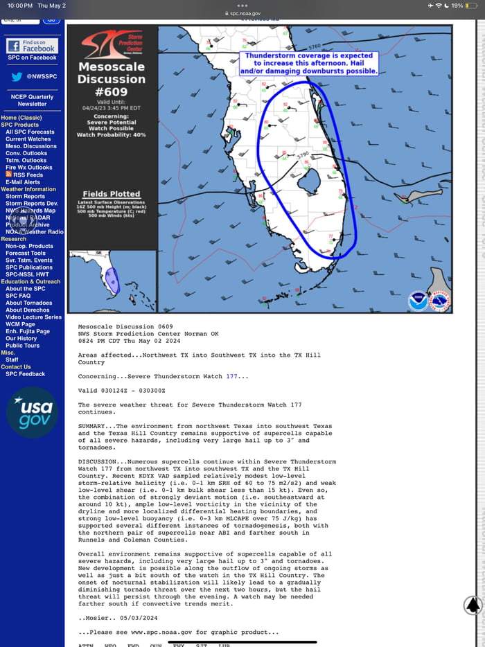 That’s not Texas, storm prediction center Image