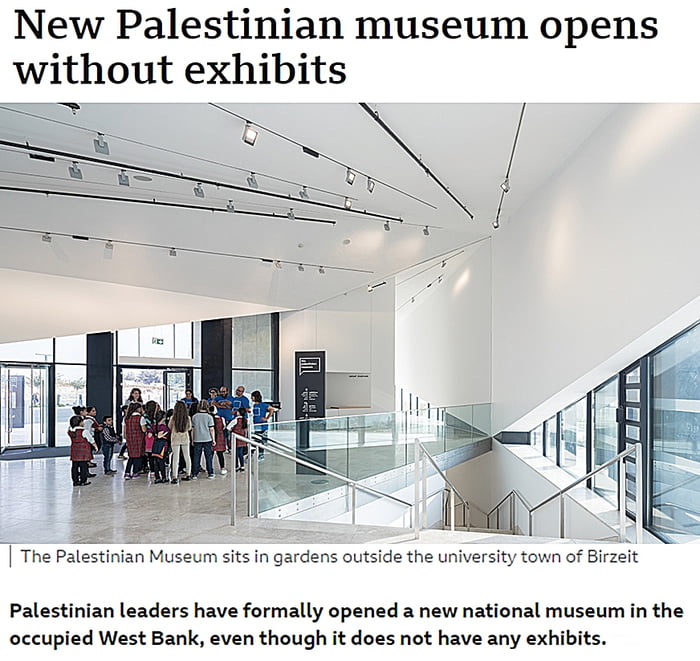 Remember when Palestinians opened a museum and filled it wit Image