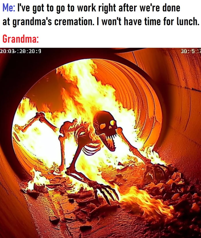No hungry grandchild on grandma's watch...