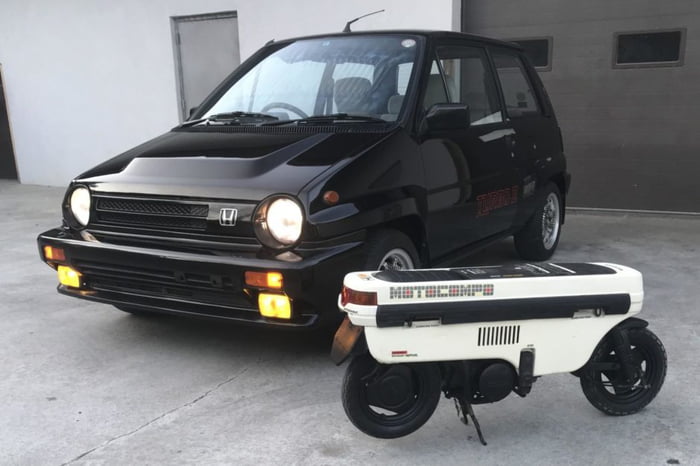 1985 Honda City Turbo with Motocompo Scooter