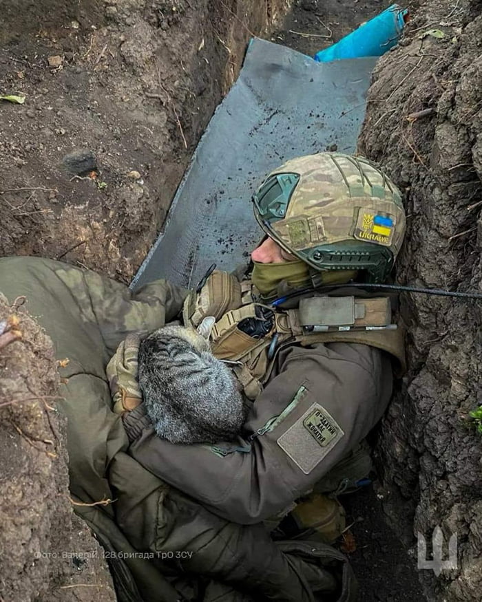 Power nap in the trenches Image