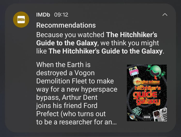 IMDb might be onto something with this one Image