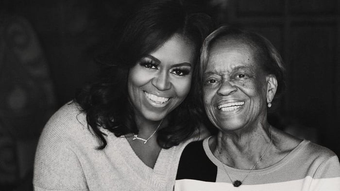 Michele Obama's mother passed away I hate Michele and her hu