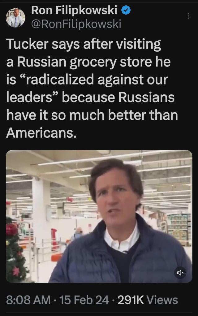 Who else thinks Tucker should stay in Russia if he loves it 