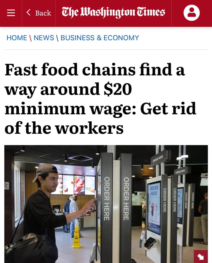 Most min wage jobs dont need people.