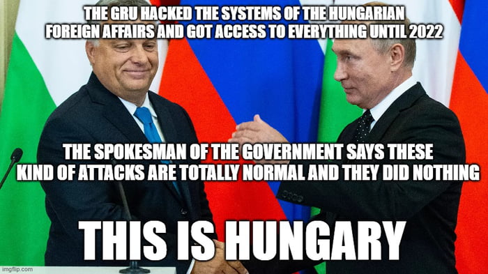 Sure, the Russians can use Hungary as they want, they won't 