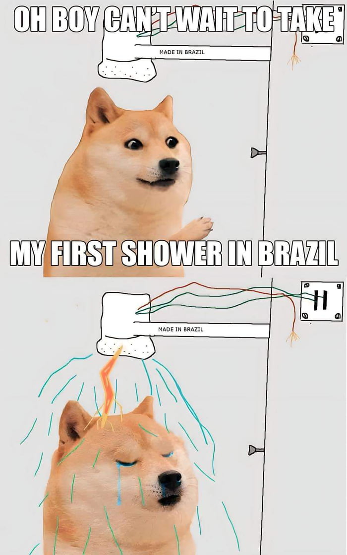 Shower time in brazil