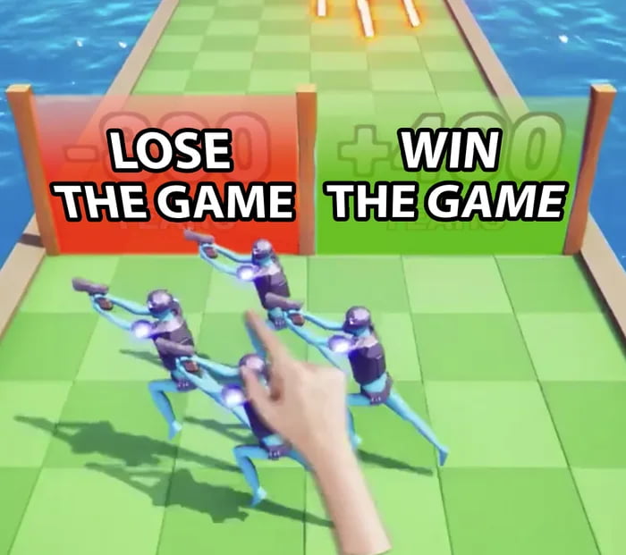 Every mobile game ad be like Image