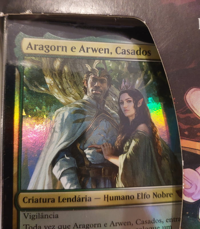 Married Aragorn and Arwen Magic Card