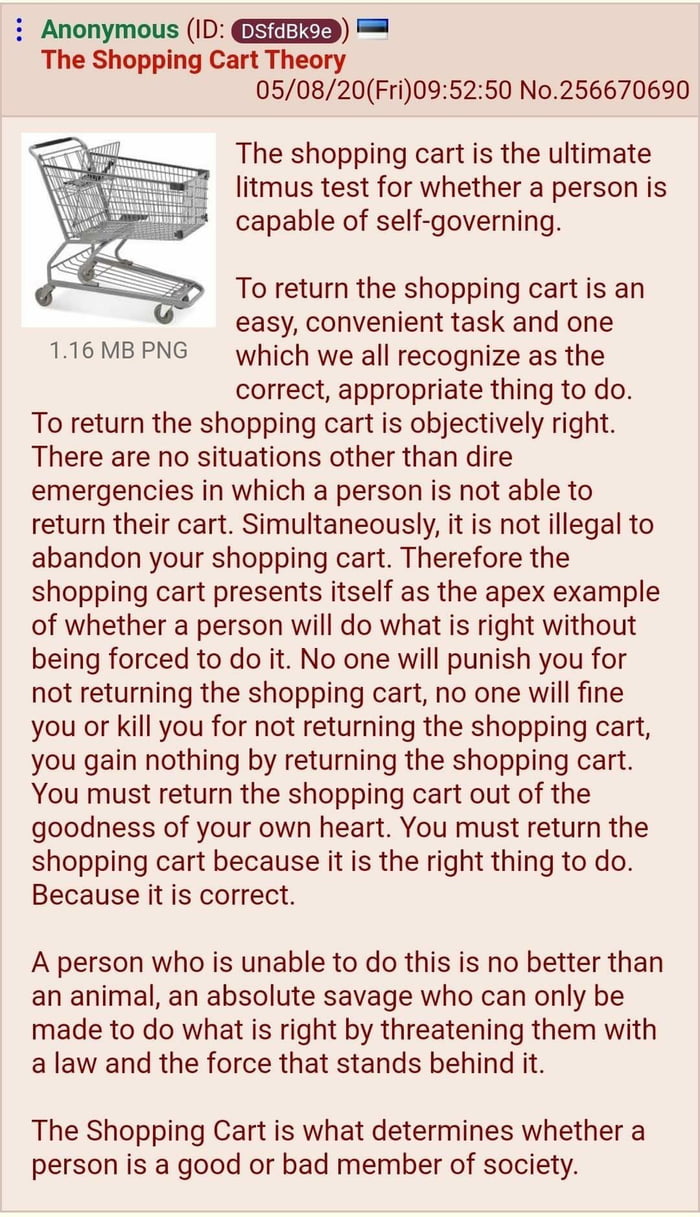 The Shopping Cart Theory Image
