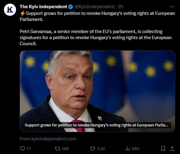 Article 7 closer each time Orban is giving another excuse fo Image