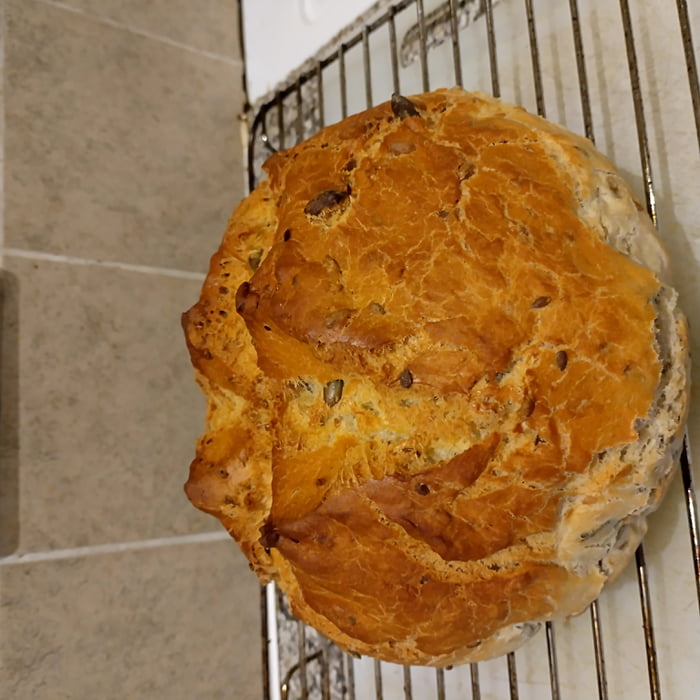 Seeded bread, fresh from the oven... 20 minutes ago. Image