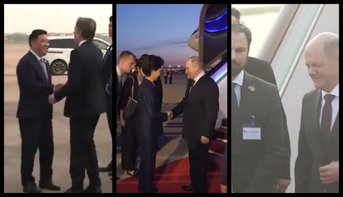 Putin's visit to Beijing: red carpet, guard of honor and rec Image