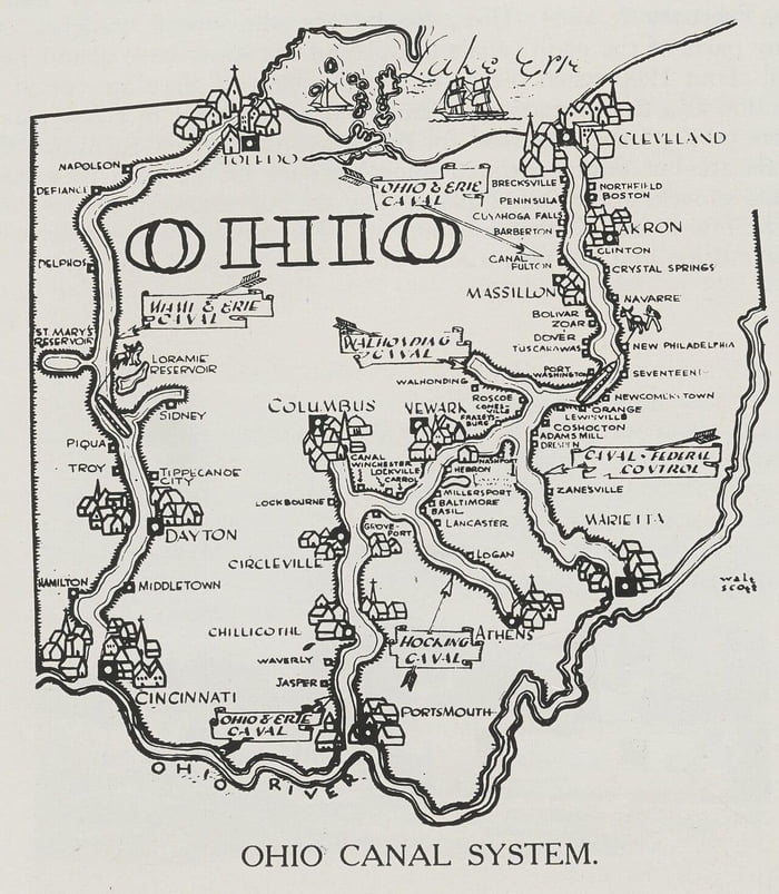 Ohio Canal System Image