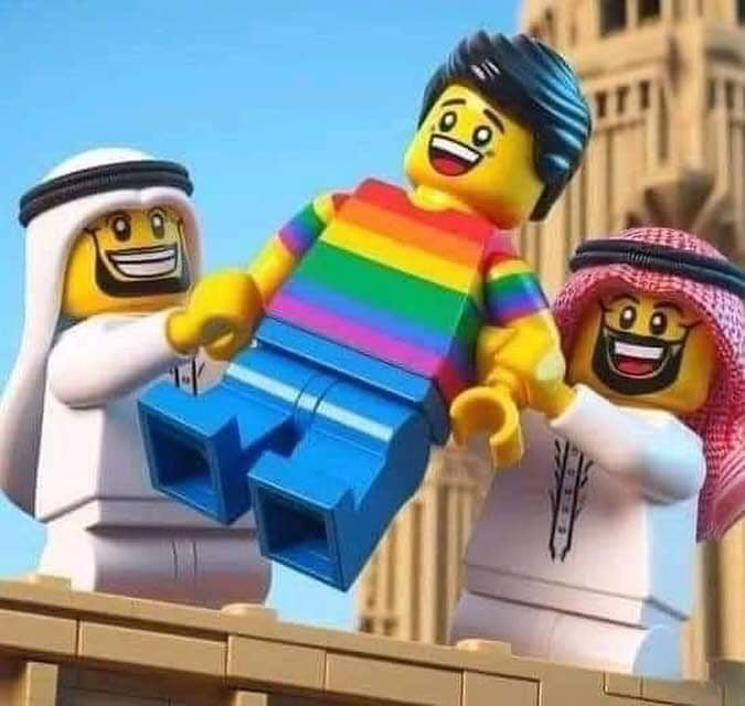 New Lego set: " Queers for Palestine"