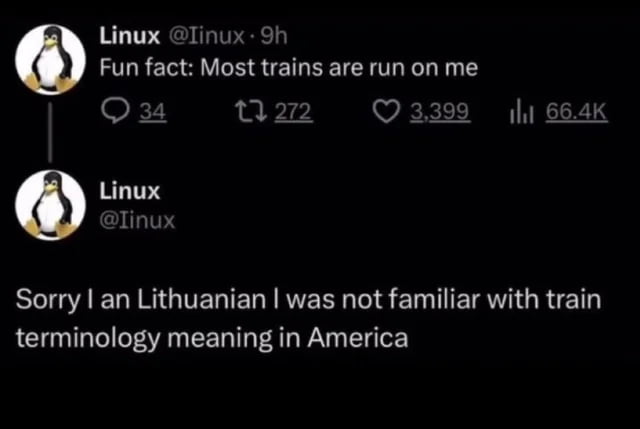 Running a train on Linux
