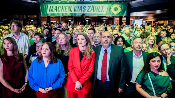 German green party lost almost half their voters in the EU e