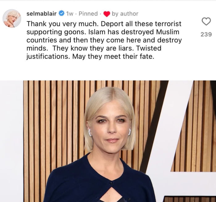 Hollywood actress Selma Blair has been cancelled and deleted Image