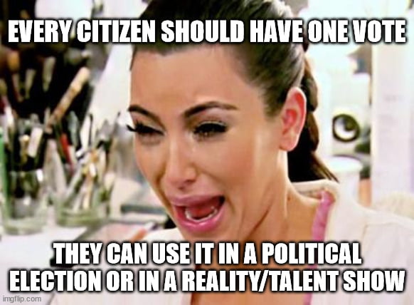 9gaggers talking about how young ppl should have vote. But t