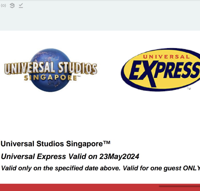 Anyone visiting Universal Studio Singapore on May 23? I book