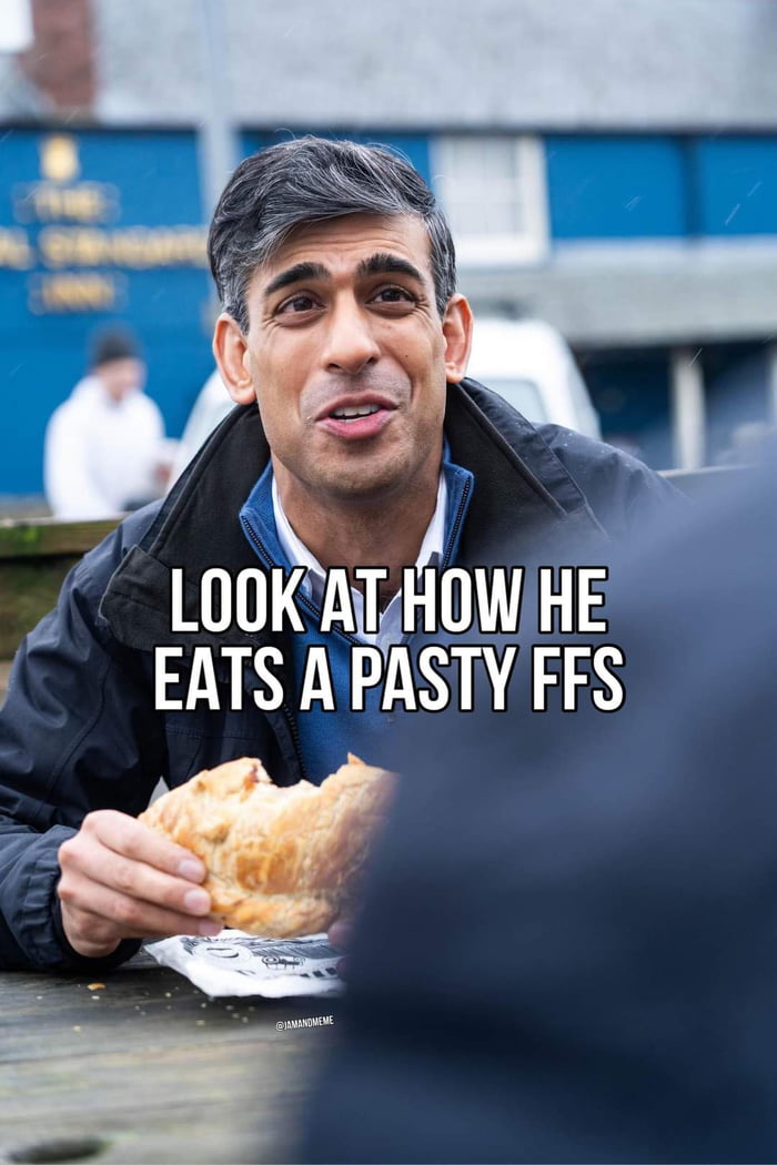 This is incorrect pasty eating procedure....