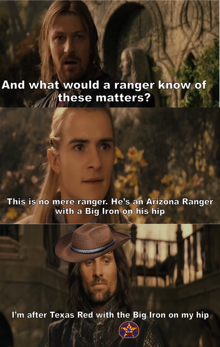 The Ranger with a Big Iron on his hip