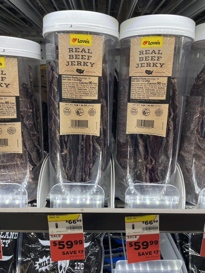 Jerky prices. Who pays $60/lb for gas station jerky!?