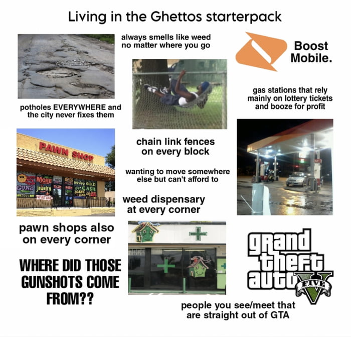 Living in the Ghettos starterpack