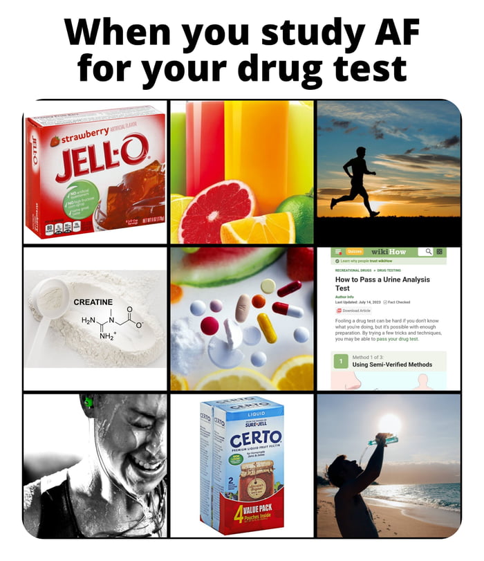 Acing your drug test