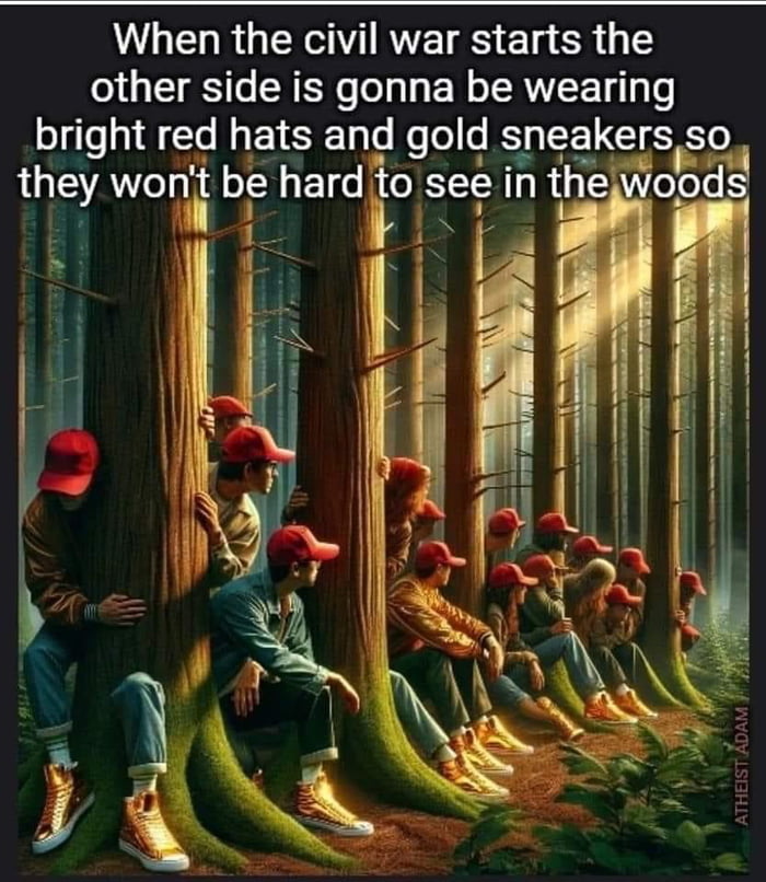 Scared sheep will hide in the woods Image