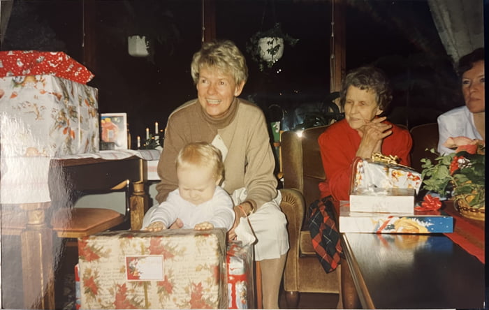 4 generations of my family. The lady in red was my great gra
