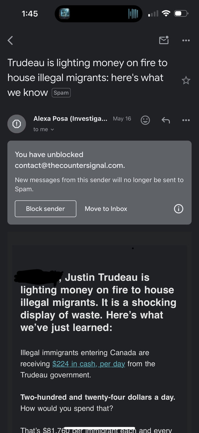 Google censors and puts anti Trudeau emails in spams, happen