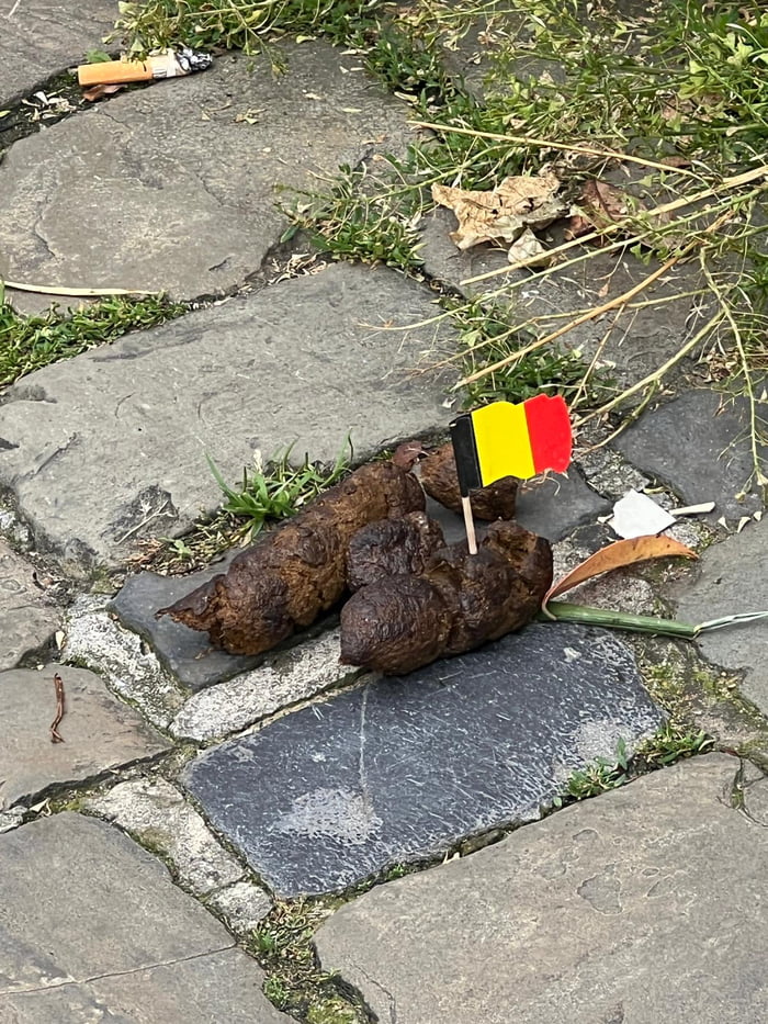 Spotted in the street. Belgian patriotism?