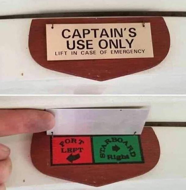 Captains use only