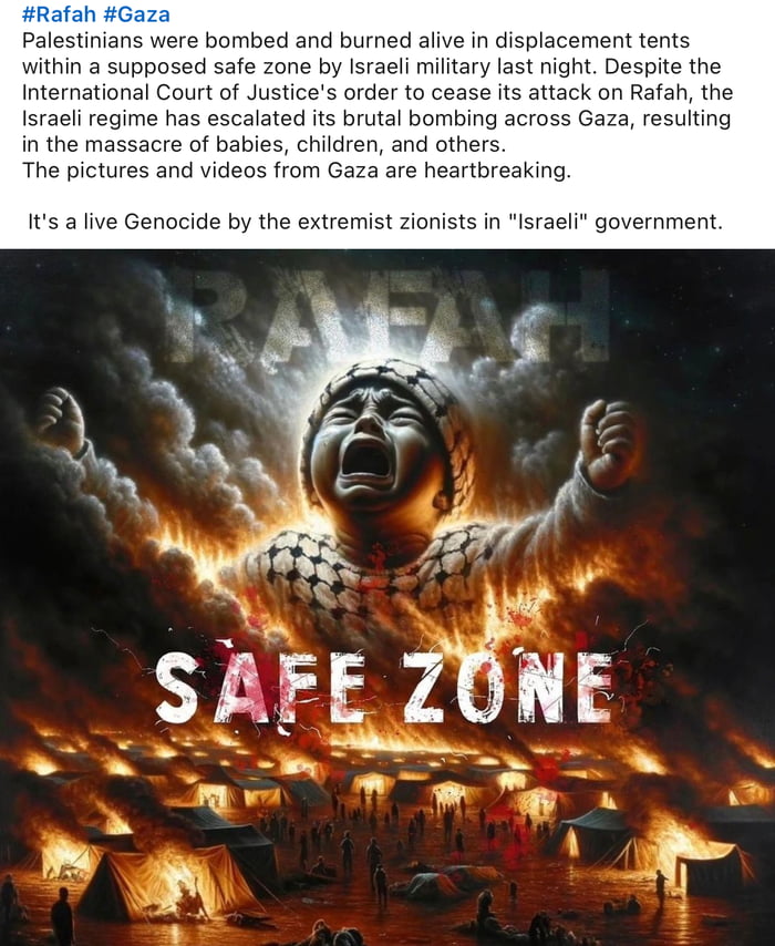 The Israelis lied to the people, they bombed the safe zone c