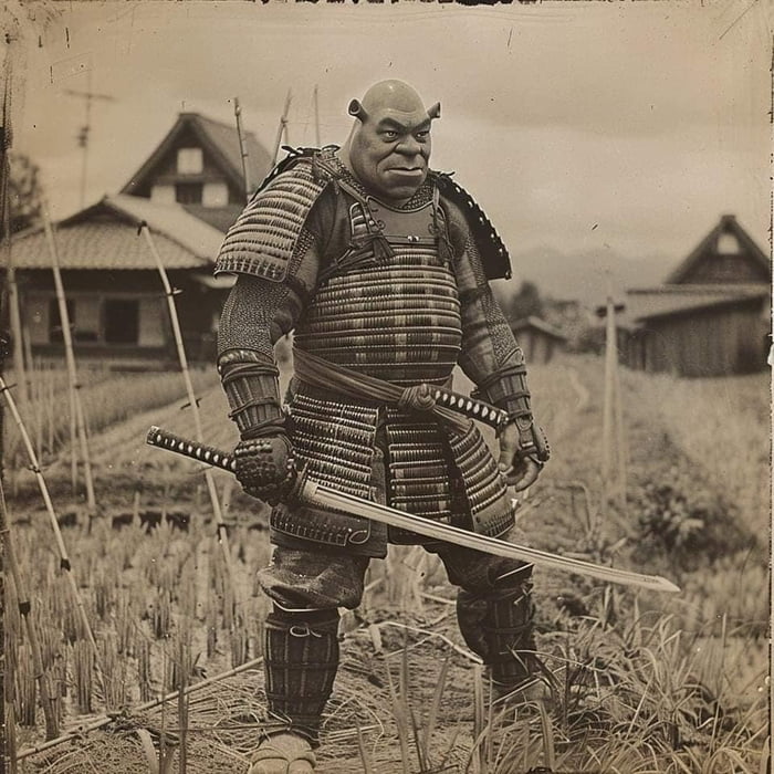 Nothing to see here, just a samurai protecting his swamp Image