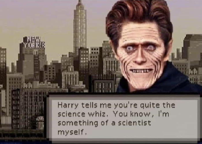 Willem DaFoe on the Spider-Man game for the Game Boy Advance Image