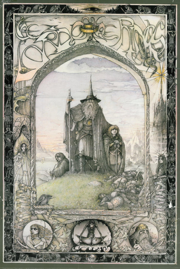 1976 Lord Of The Rings poster by Jimmy Cauty
